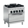Cucina 4 fuochi “Super” con forno gas 800×700 linea 700 Prestige
