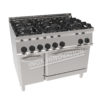 Cucina 6 fuochi con forno gas 1200×900 linea 900 Prestige