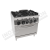 Cucina 4 fuochi con forno elettrico 700×700 linea 700 Compact