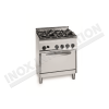 Cucina 4 fuochi con forno gas 700×700 linea 700 Compact