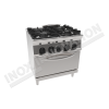 Cucina 4 fuochi con forno elettrico 800×900 linea 900 Prestige