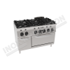 Cucina 6 fuochi con forno elettrico ventilato 1050×700 linea 700 Compact