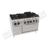 Cucina 6 fuochi con forno elettrico 1200×700 linea 700 Prestige