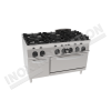 Cucina 6 fuochi con forno elettrico 1200×900 linea 900 Prestige