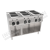 Cucina elettrica 6 piastre quadrate 1200×700 linea 700 Prestige