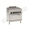 Cucina tuttapiastra elettrica con forno elettrico ventilato 700×700 linea 700 Compact